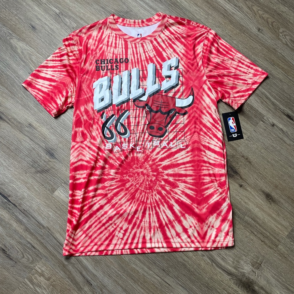 NBA 66 Chicago Bulls Tie-dye T-shirt, US Mens M